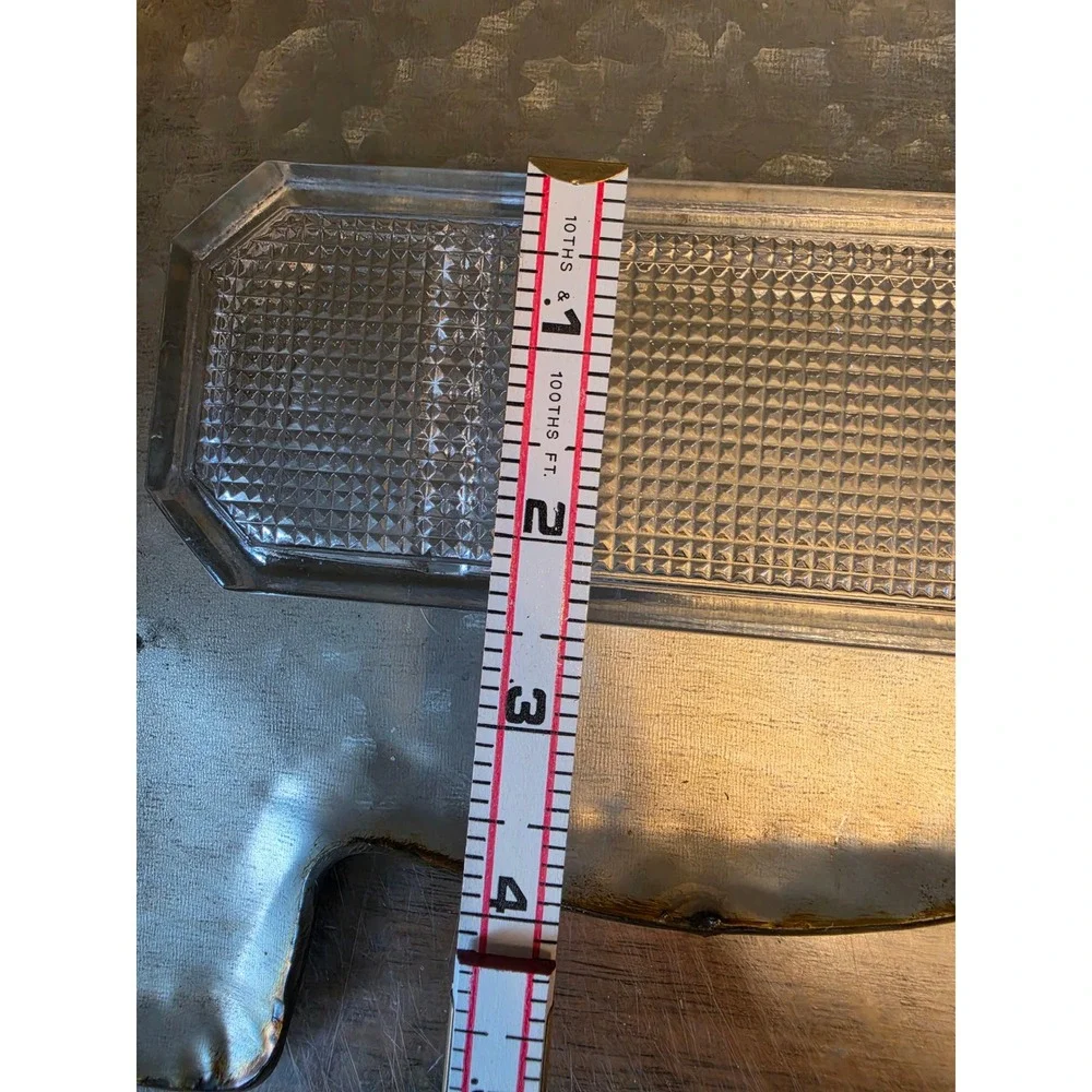 Vintage glass desk tray